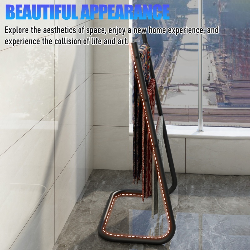 ราวตากผ้าเช็ดตัว 3ช่อง ประกอบง่าย กันน้ำ สำหรับคอนโด รางตากแข็งแรง - รูปที่ 5