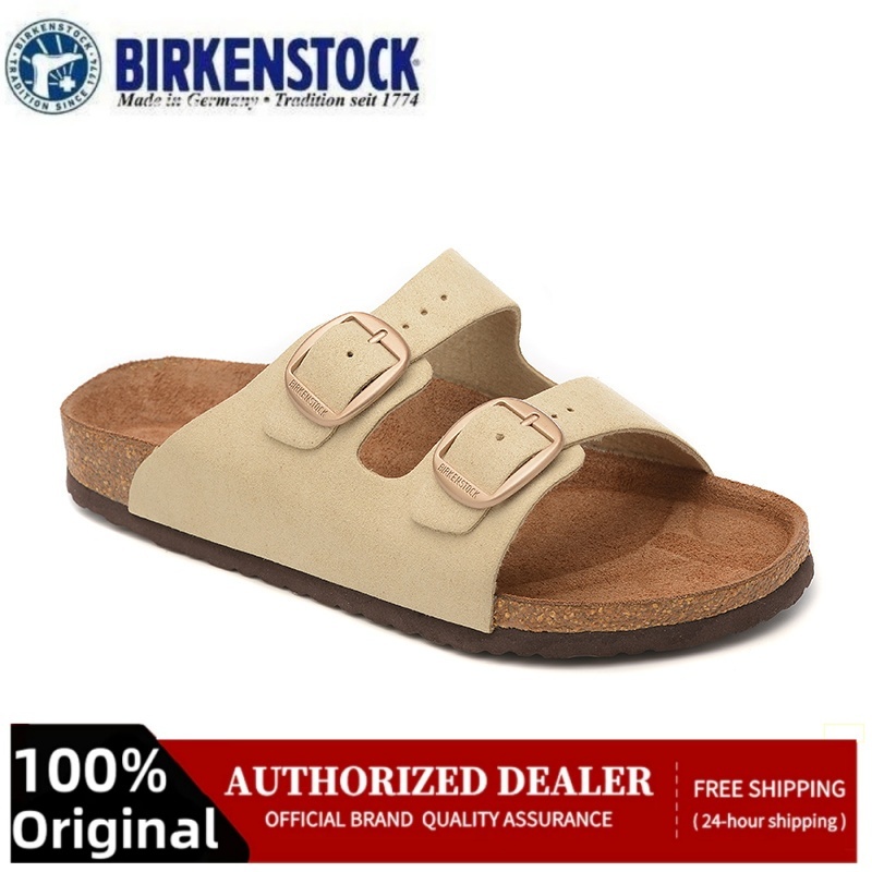 BIRKENSTOCK Arizona Big Buckle for women and men beige slippers