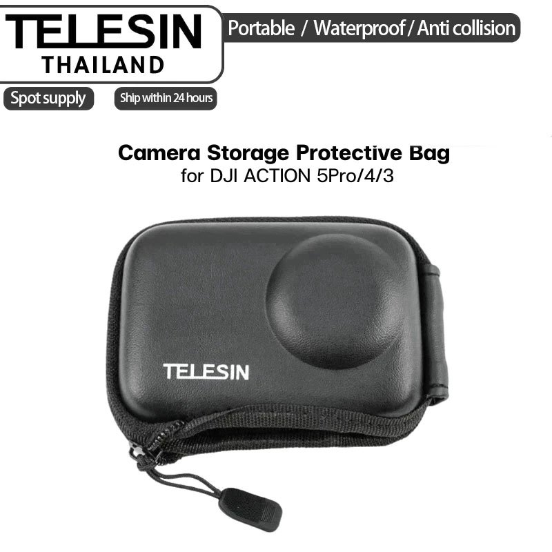 Telesin Camera Storage Protective Bag for DJI ACTION 5Pro / 4 / 3 Camera Bag
