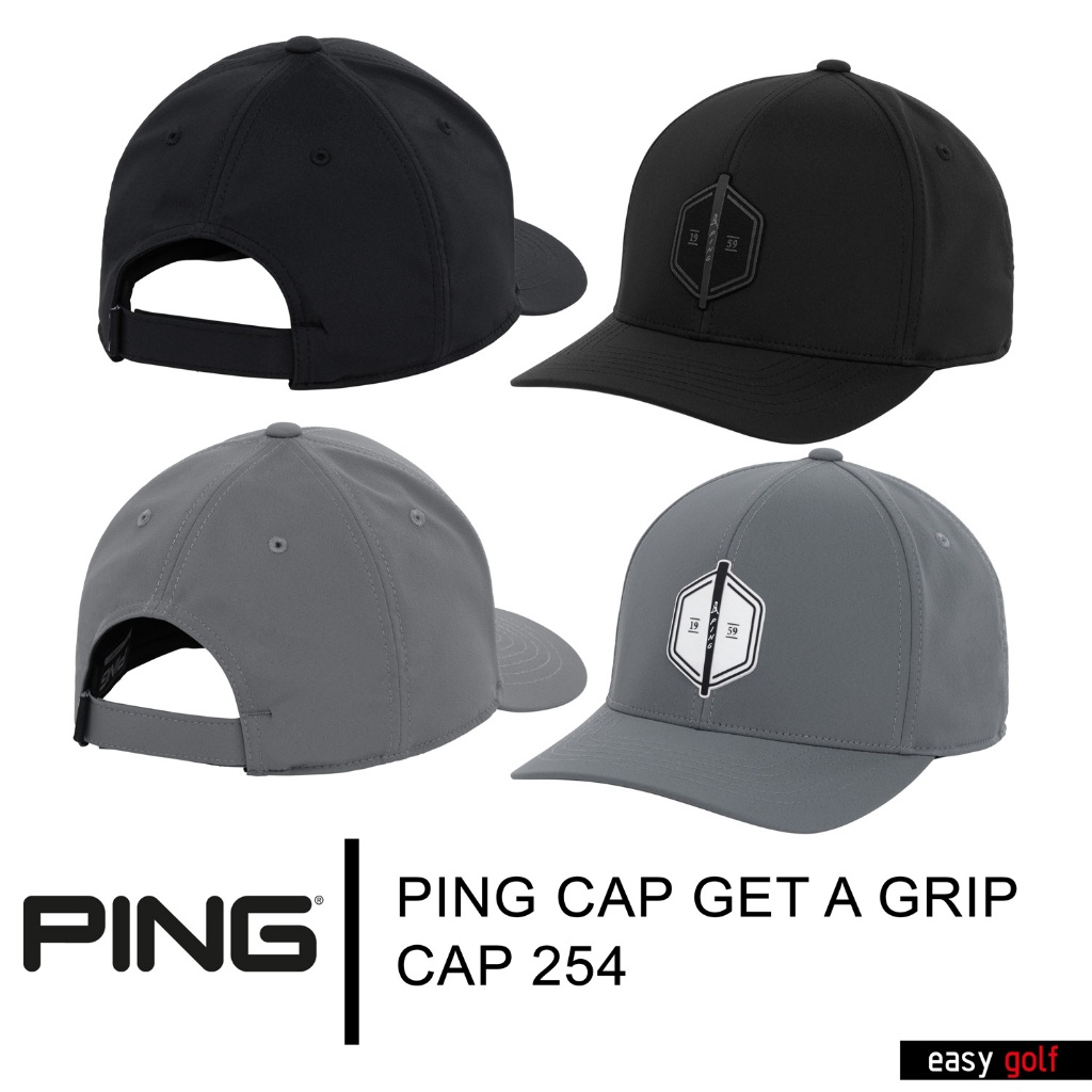 PING CAP GET A GRIP CAP 254 PING CAP MEN หมวกกอล์ฟ หมวกกีฬาผู้ชาย