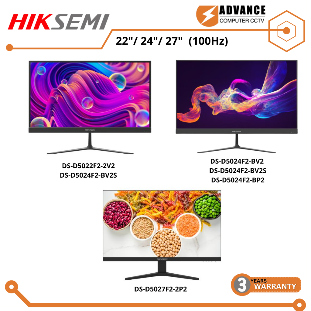 HIKVISION Monitors D5024F2-BV2 / D5024F2-BV2S / D5022F2-2V2S / D5024F2-BP2 / D5022F2-2V2 / D5024F2-B