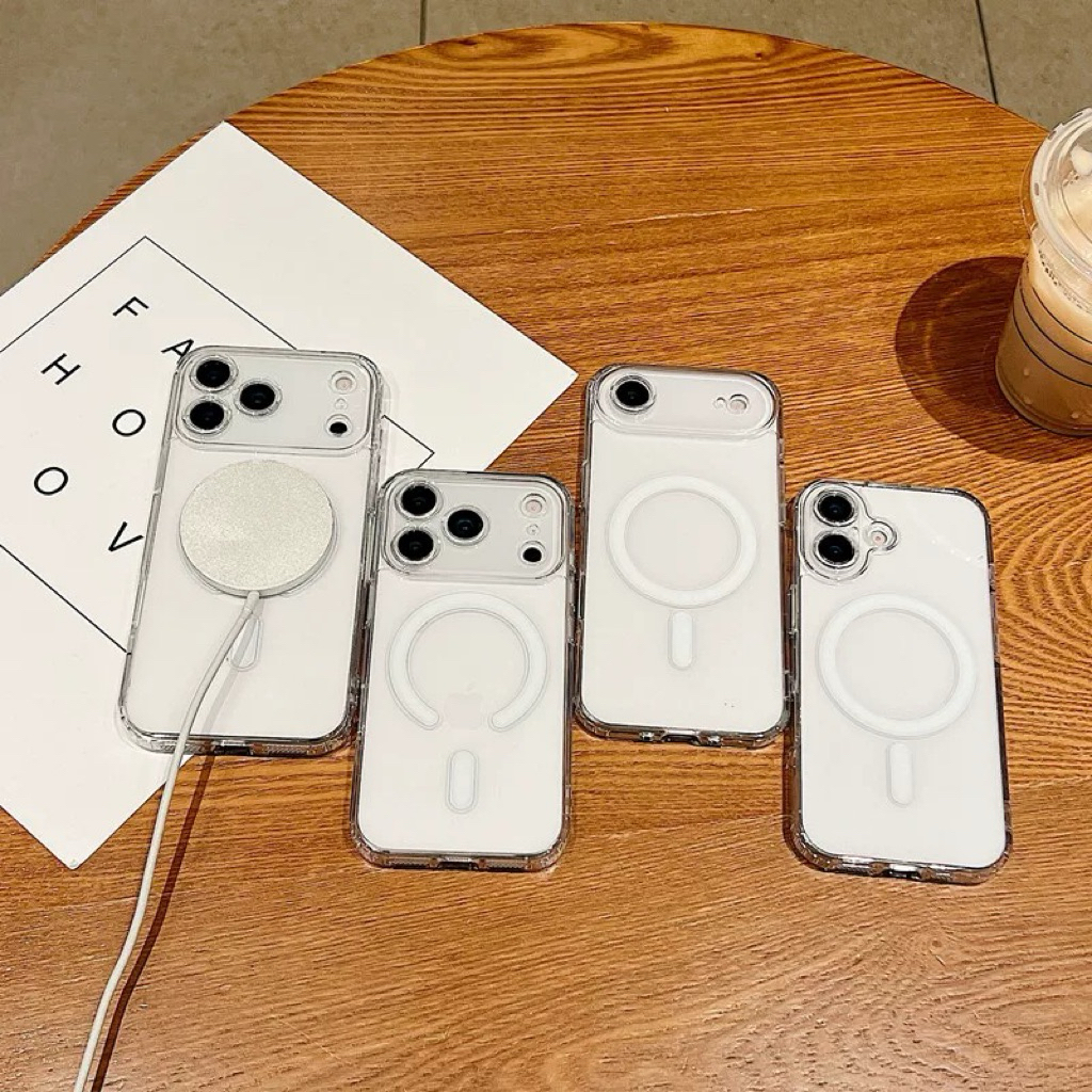 เคส กันกระแทก สำหรับไอโฟน17 17 pro  เคสสีใส งานดี ชาร์จได้ มีกล่อง สำหรับรุ่นไอโฟน17 Air 17 promax