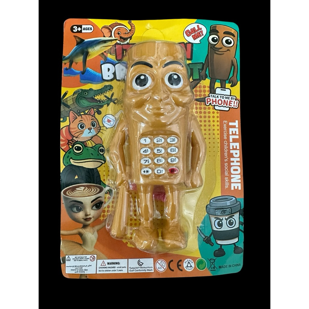 Tung Tung Tung Sahur โทรศัพท์ของเล่นเด็ก เสริมพัฒนาการเรียนรู้ มีเสียงเพลง เสียงเรียกเข้า เสียงดังชั