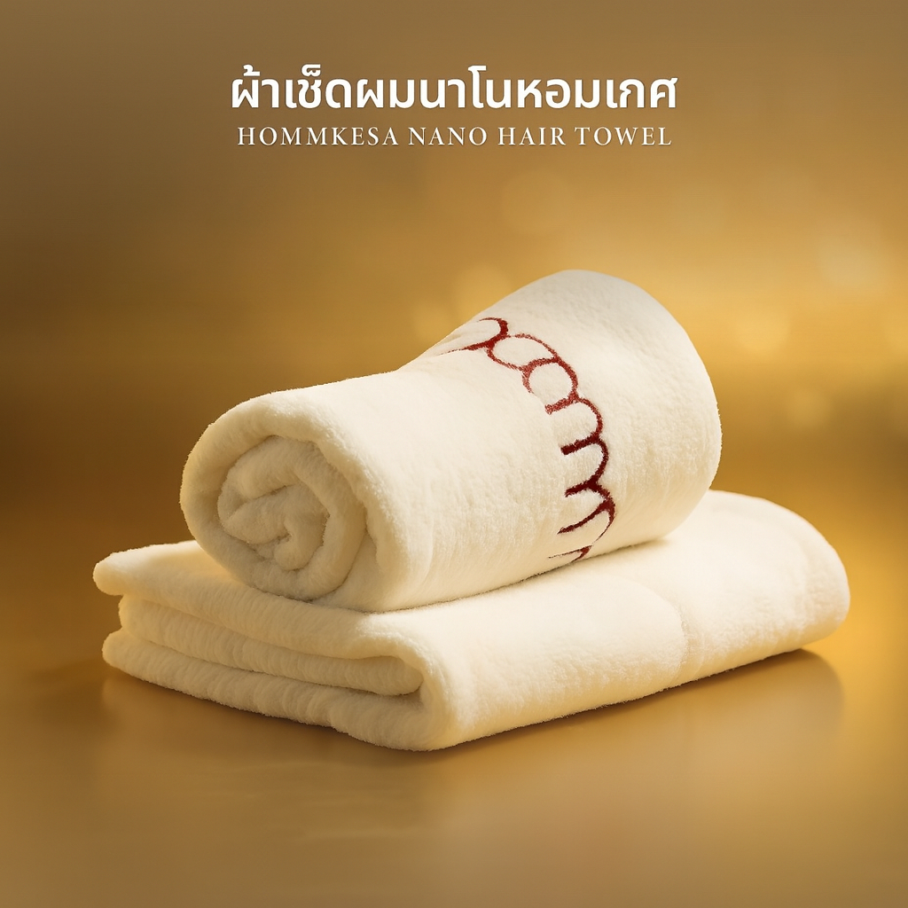 ผ้าขนหนูเช็ดผมแห้งไวPremium   Hommkesa