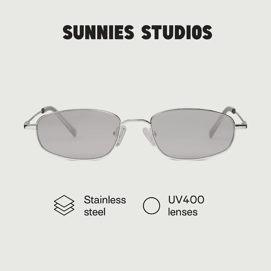 Sunnies Studios Ryder (แว่นกันแดดทรงสี่เหลี่ยม สำหรับยูนิเซ็กส์)