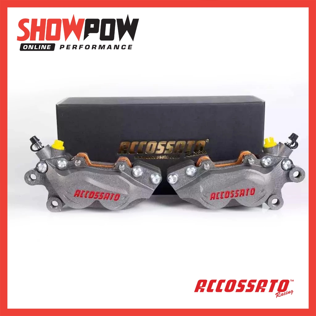 (พร้อมส่ง!) PZ013H-DX-ST & PZ013H-SX-ST Accossato Axial Brake 4P Caliper CNC ปั๊มเบรกล่าง ระบบเบรก อ