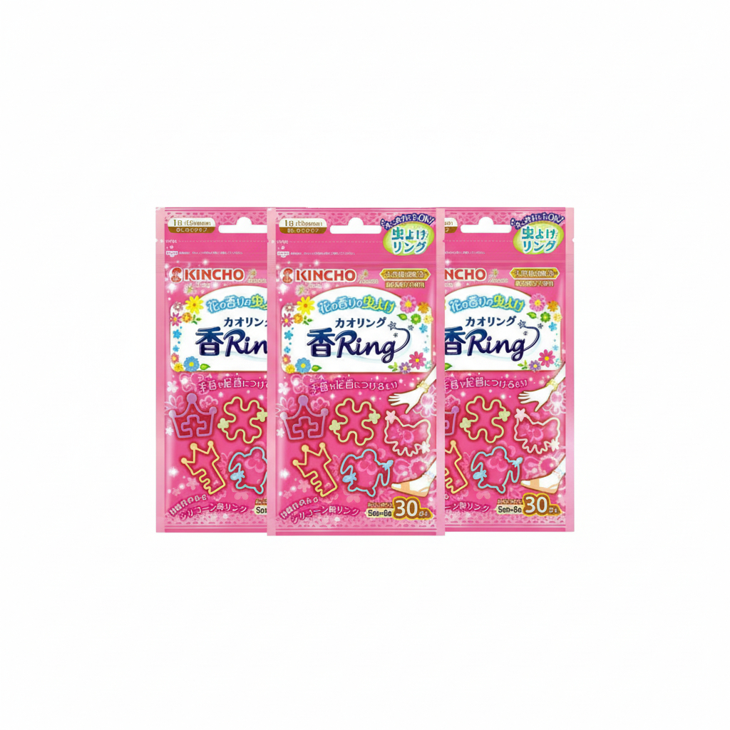 Kincho Insect Repellent Ring Pink แบบสวม กันยุงได้จริง