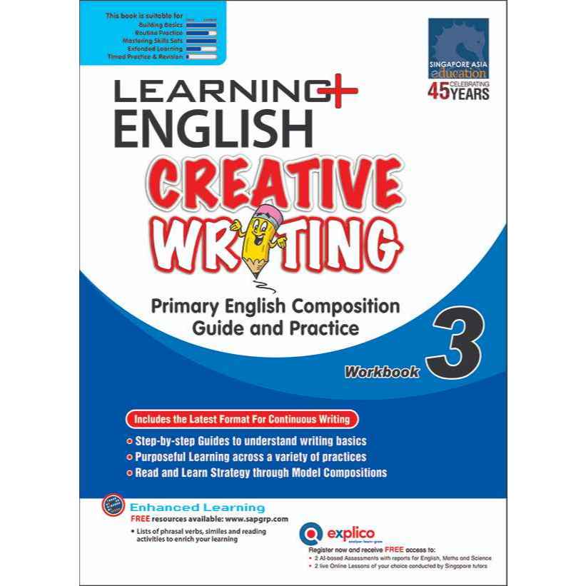 GSAP_แบบฝึกหัดภาษาอังกฤษสำหรับประถมศึกษาปีที่ 3  Learning+ Creative Writing Workbook 3