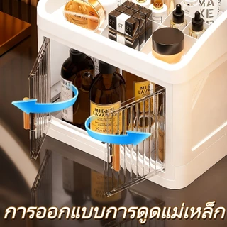 ชิ้นสีขาวใหม่ลิ้นชักแต่งหน้ากล่องเก็บหอพักจบชั้นวา งพลาสติกเครื่องสําอางสกีnดูแลโต๊ะเครื่องแป้งสก์ท็อป การออกแบบตารางแยก