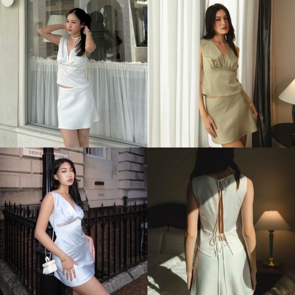 CHANUN - Olivia Set ชุดเซ็ตผ้าซาติน (CN-074/CN-075)