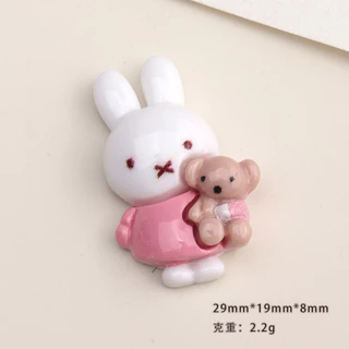 ร้านไทย 🐰🎧 ตัวติดรองเท้าลายน้องมิฟฟี่ เซ็ต 6 ชิ้น (n.55)