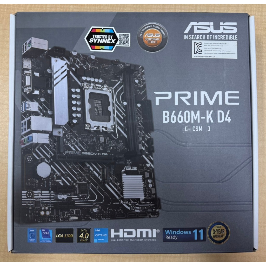 ASUS PRIME B660M-K D4 [CSM] (DDR4) (มือสอง)