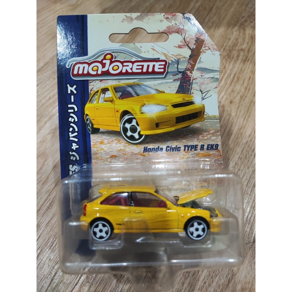 โมเดลรถเหล็ก Majorette Honda civic type R EK9