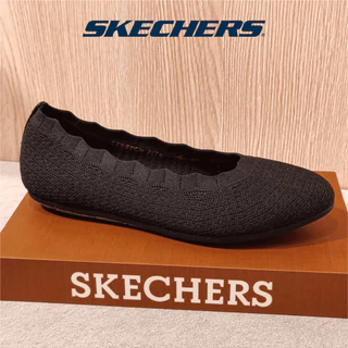 Skechers สเก็ตเชอร์ส รองเท้าผู้หญิง Women Modern Comfort Cleo 2.0 Love Spell Shoes - 158343-BLK Air-Cooled Memory Foam
