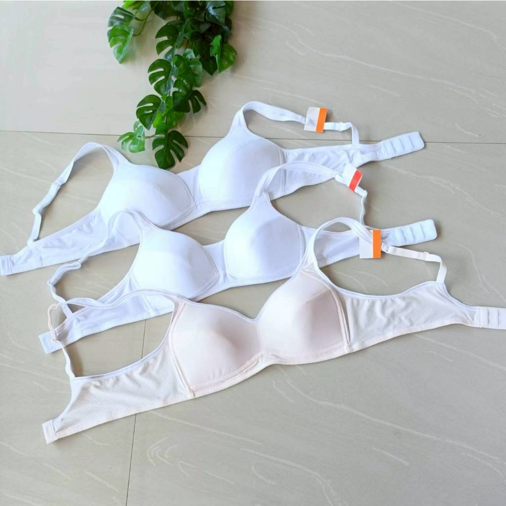 Wacoal Bloom Step 3 สำหรับน้องที่มีเนินอกชัดเจน  เสื้อชั้นในแบบไม่มีโครง #งานตัดป้ายห้อย