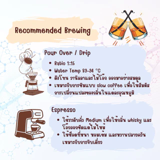เมล็ดกาแฟคั่วกลาง Honduras Whisky Barrel Aged - Medium - BREWNEST Roaster Lab