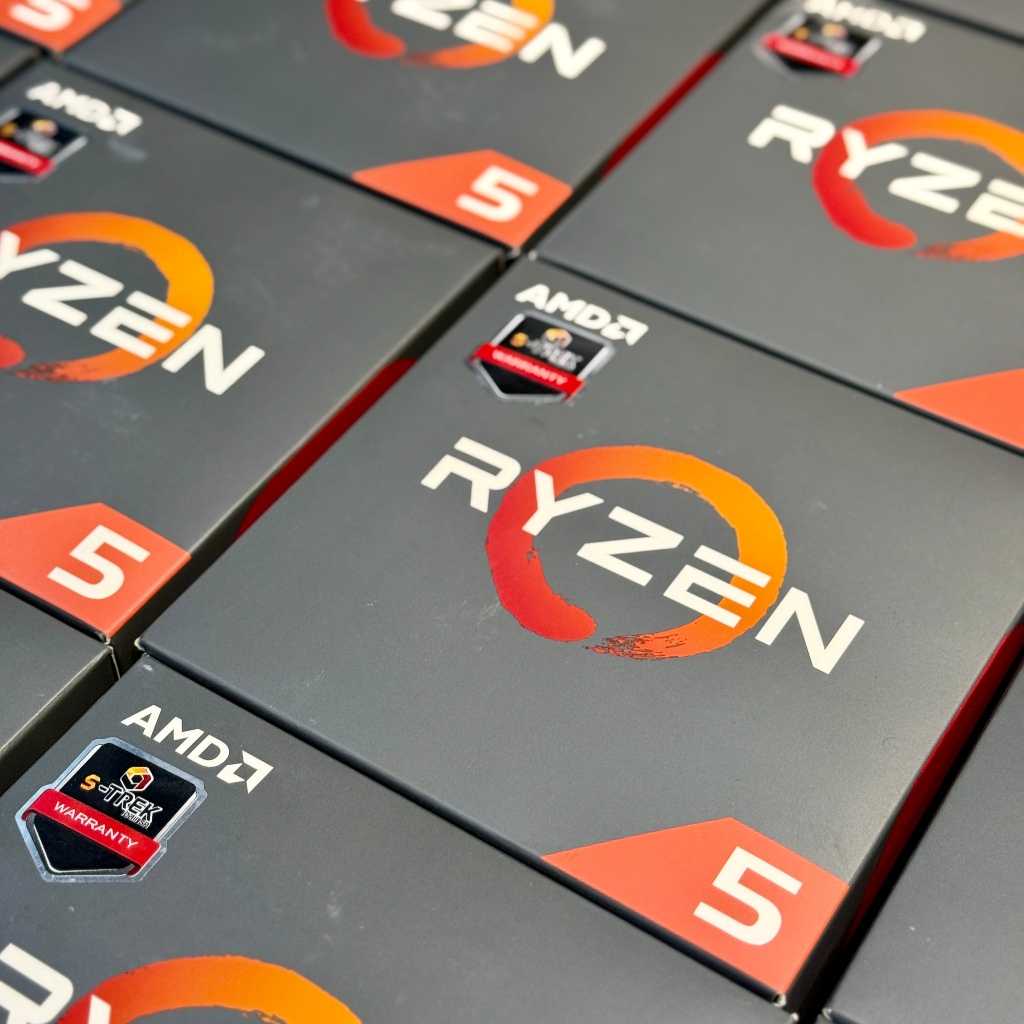 AMD Ryzen 5 2600 AM4 3.40GHz มือสอง ครบกล่องพร้อมพัดลม ประกัน 90 วัน