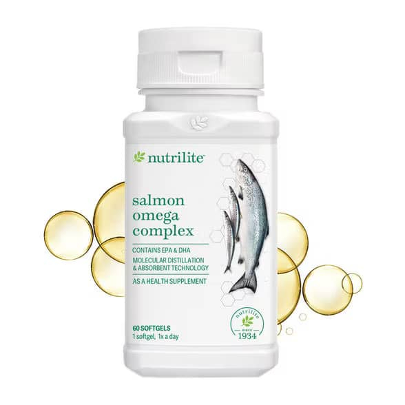 Nutrilite Salmon Omeca Complex นิวทริไลท์แซลมอนโอเมก้าคอมเพล็กซ์ ขนาดบรรจุ60/120
