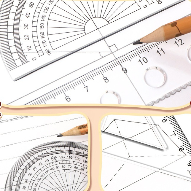 ไม้บรรทัดลายคาปิบาร่า ชุดไม้บรรทัด4ชิ้น เครื่องเขียนของนักเรียน พร้อมส่ง - รูปที่ 6