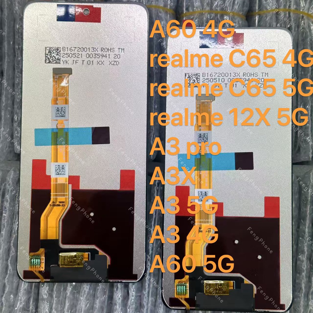 ชุดหน้าจอ for oppo A60 4G/realme C65 4G/realme C65 5G/realme 12X 5G/A3 pro/A3X/A3 5G/A3 4G/A60 5G