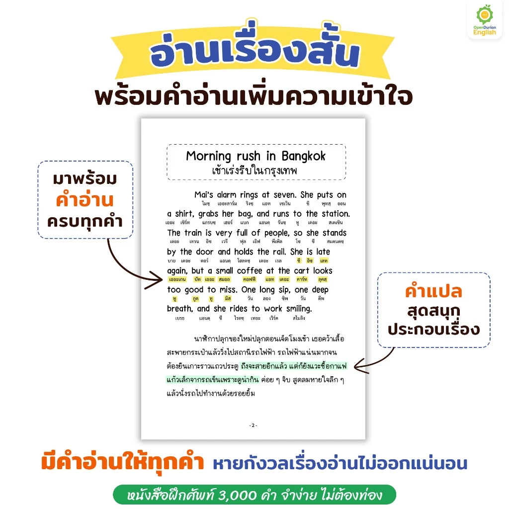 หนังสือคำศัพท์ เก่งศัพท์ในชีวิตประจำวัน 3,000 คำ จำง่าย ไม่ต้องท่อง หนังสือภาษาอังกฤษ by Opendurian OPDENG thumbnail 8