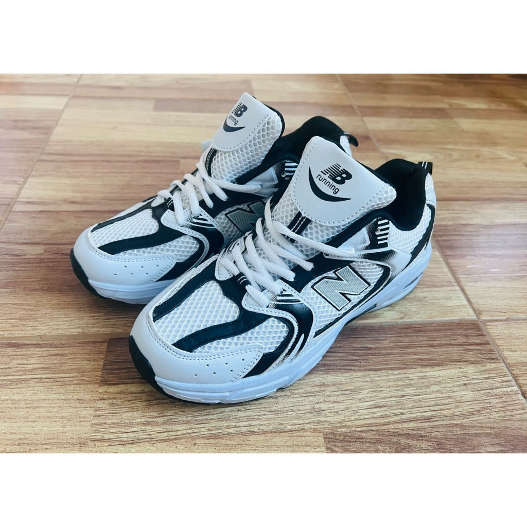 ส่งต่อ📌 ไม่ได้ใส่ 👟รองเท้าผ้าใบ new balance 530 (งานก็อปเกรดเอ) สีขาว ดำ Size 37