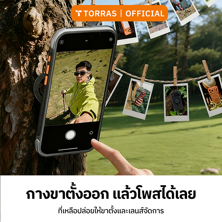 TORRAS Ostand Q3 Air เศสสำหรับไอโฟน | ขาตั้งหมุนได้ 360° | แรงดูดสูง | กันกระแทกสูง | ดีไซน์ครอบคลุมรอบด้าน รูปที่ 7