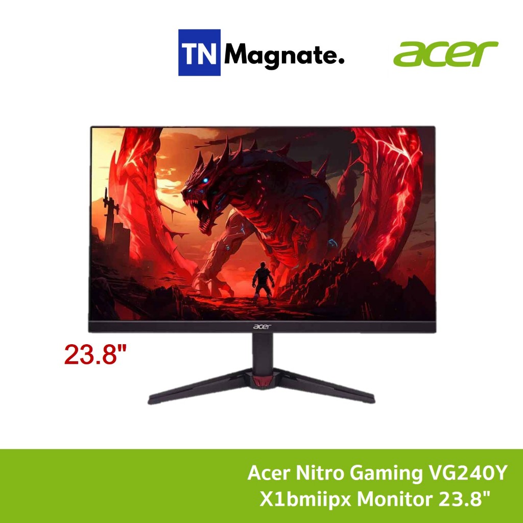 [จอมอนิเตอร์] Acer Nitro Gaming VG240Y X1bmiipx Monitor 23.8" (IPS, HDMI, DP, SPK) 200Hz