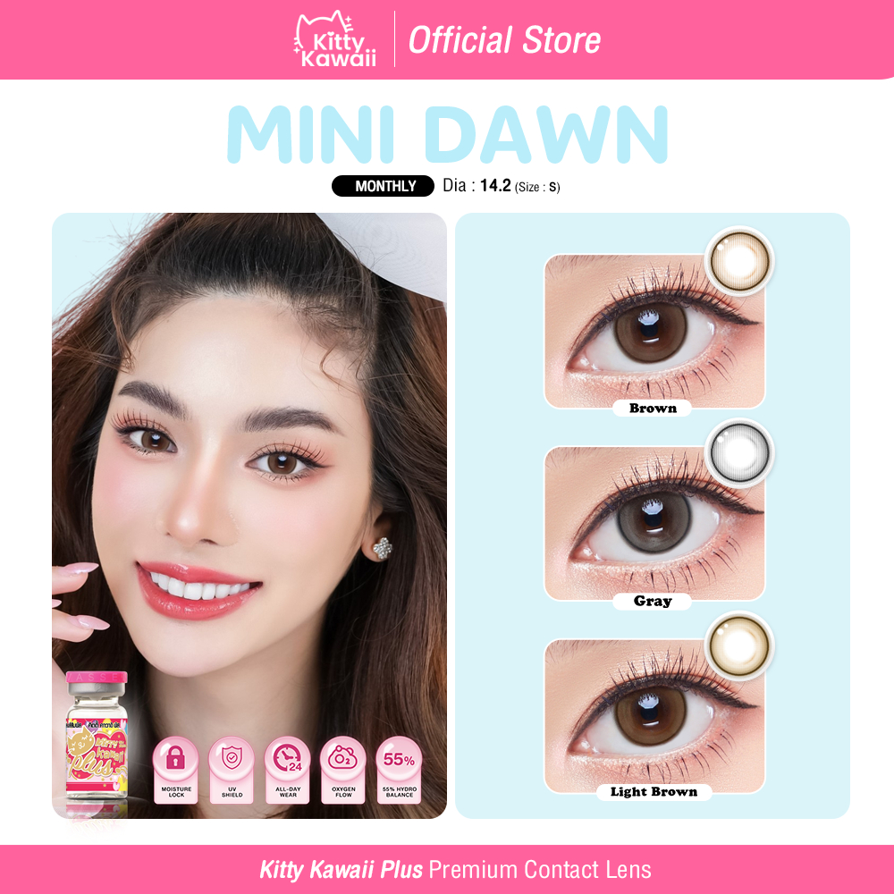 Kitty Kawaii Contact Lens : Mini Dawn - คอนแทคเลนส์คิตตี้ คาวาอิ พัส (VIAL)