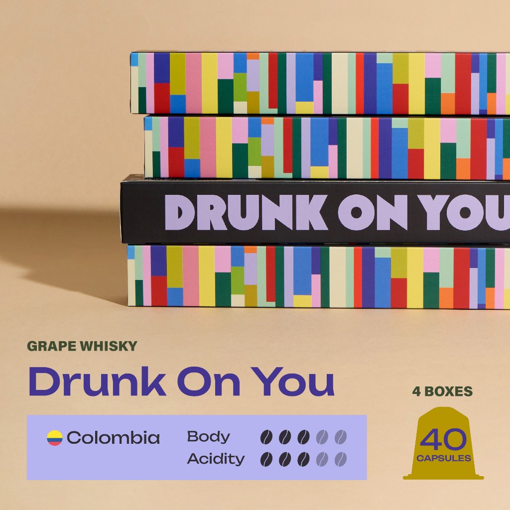 4 กล่อง Drunk On You กาแฟแคปซูลระบบ Nespresso® | Coffee Capsules Nespresso® Compatible | OFFDROME