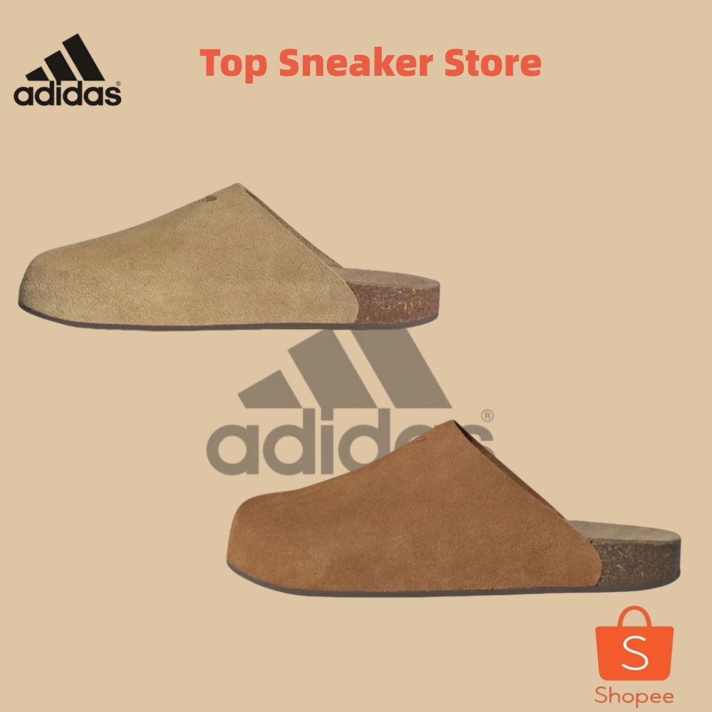🛒ของแท้100%⭐ รองเท้าวิ่งสำหรับผู้ชาย Adimule Slides Unisex Brown สวมสบาย ระบายอากาศดี ใส่ได้ทั้งชายหญิง