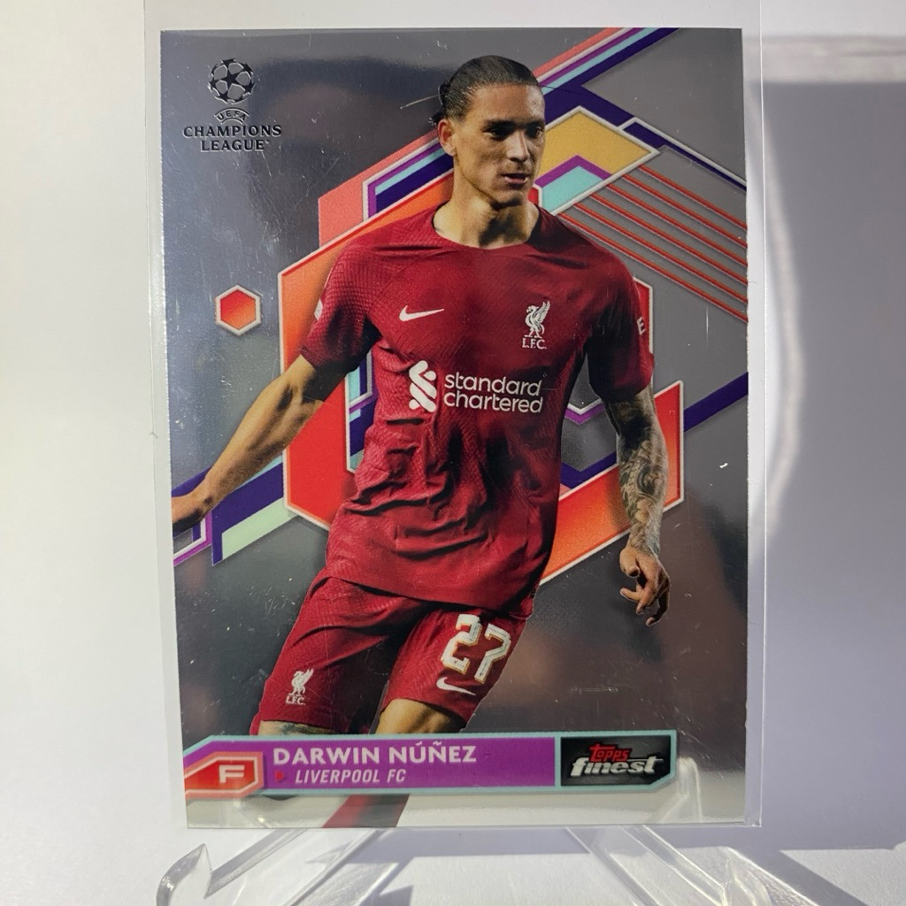 การ์ดนักฟุตบอล DARWIN NUNEZ, LIVERPOOL, TOPPS FINEST 2023