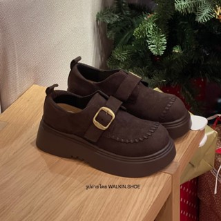 (พร้อมส่งจากไทย) (แนะนำเผื่อไซซ์) รองเท้าคัทชูหนังโลฟเฟอร์หน…