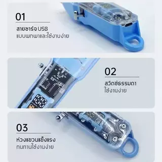 [รุ่นใหม่] ปัตตาเลี่ยนผมไฟฟ้า ปัตตาเลี่ยนไร้สาย ช่างตัดผม ร้านทำผม ตัดผม clipper trimmer โปร่งใส เครื่องตัดขน