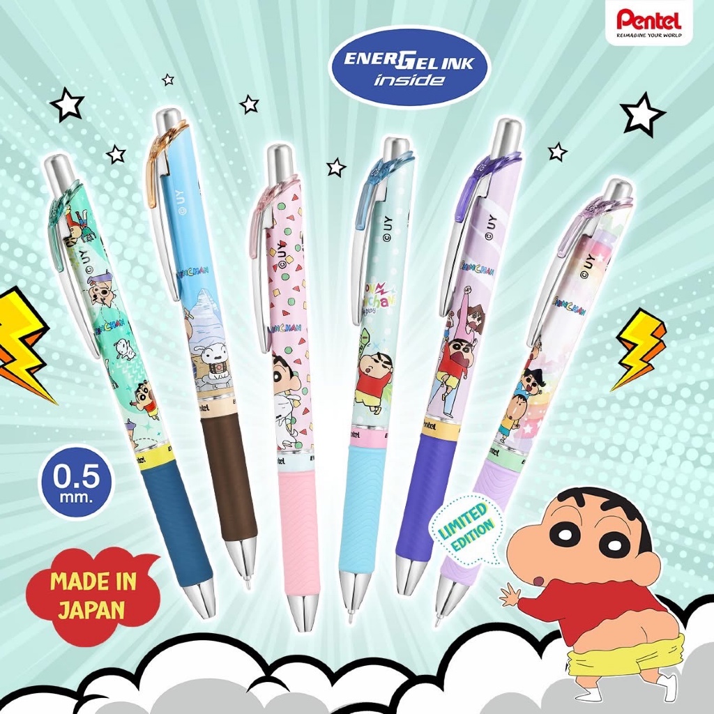 BioKids x Pentel Energel Limited Edition 0.5 mm. [Onomatopoeia, Sumikko, Kawaii, Snoopy, Japanese snacks, Yuzen, Rabbit]
