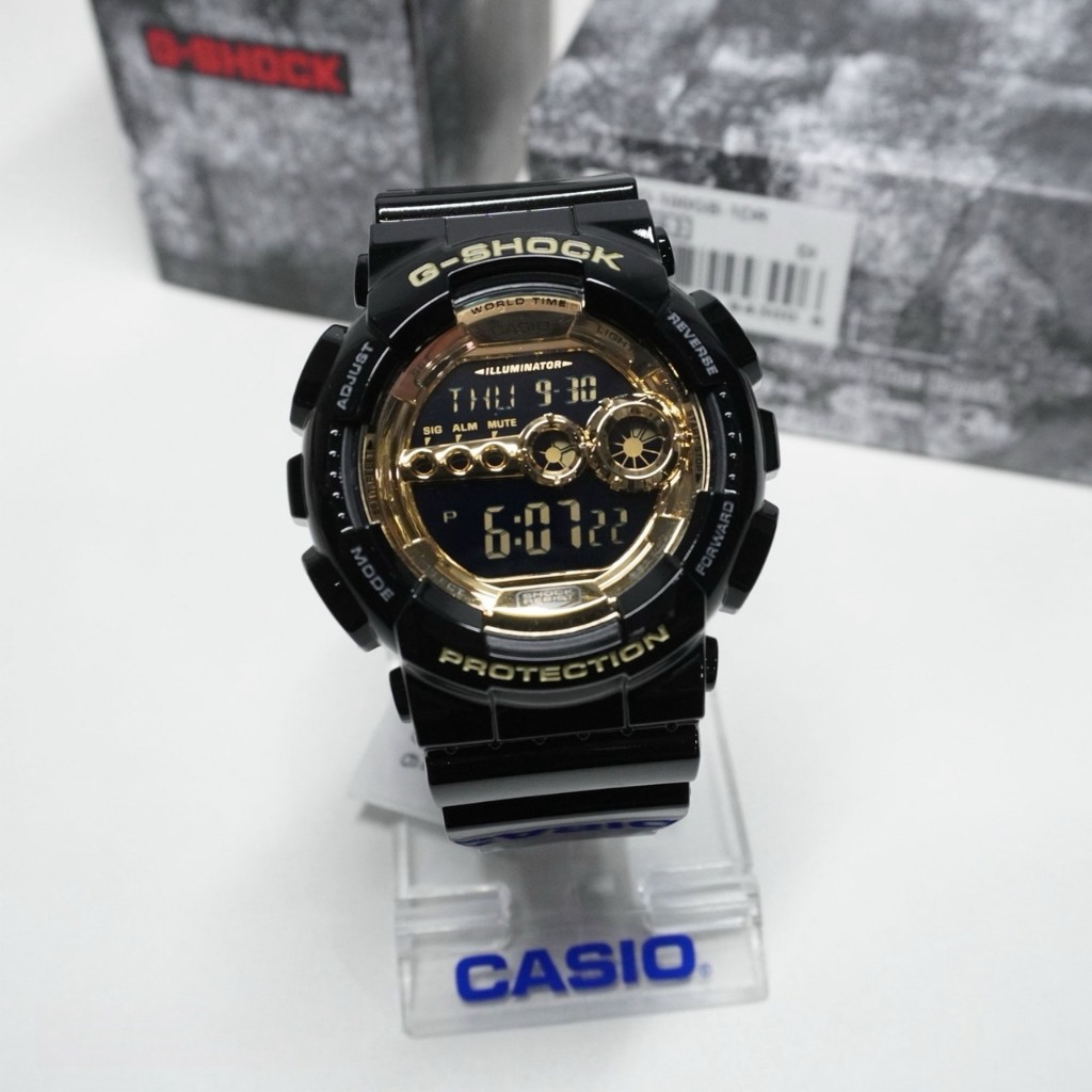 Casio G-Shock นาฬิกาข้อมือ รุ่น GD-100,GD-100GB (GD-100-1B,GD-100GB-1)