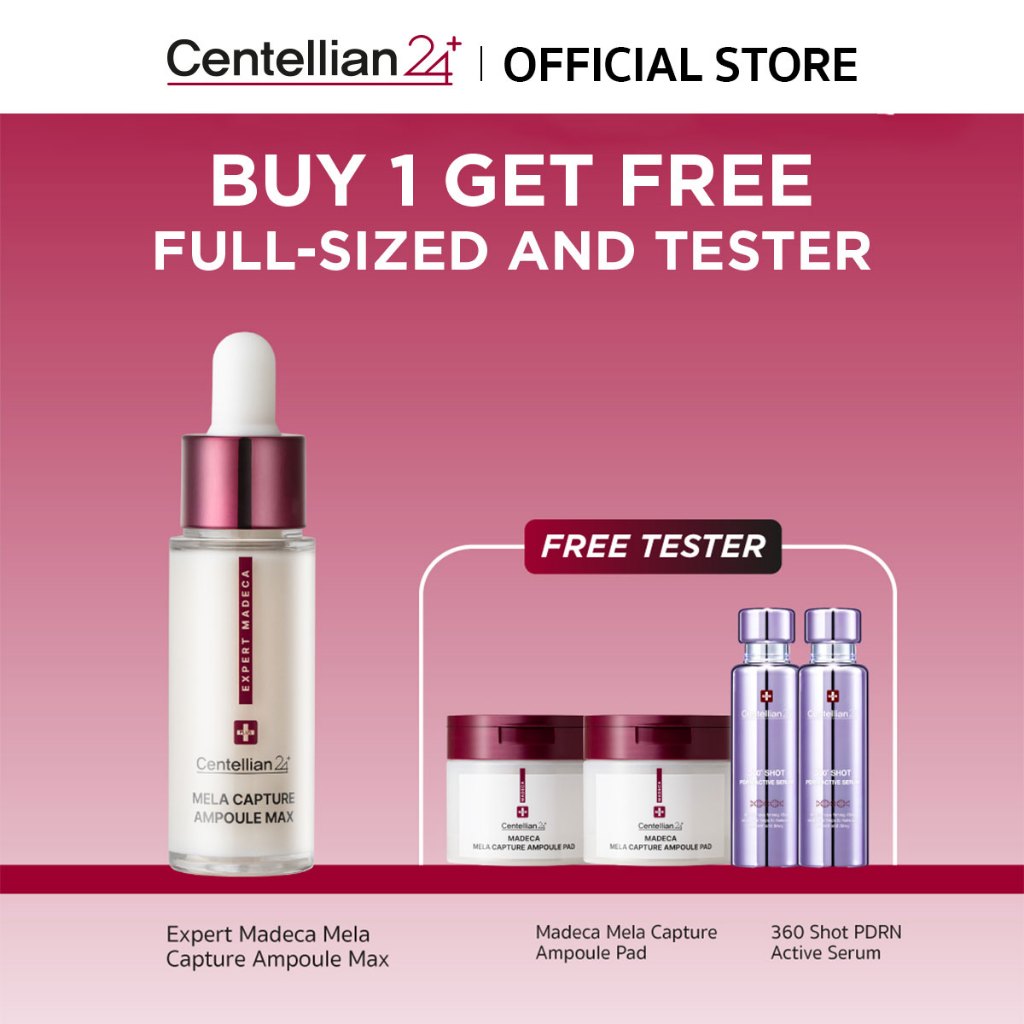 [Centellian24] Expert Madeca Mela Capture Ampoule Max 15ml  + sample (Glow Recovery Expert  Set  ฟื้นฟูผิวหมองคล่ำ)