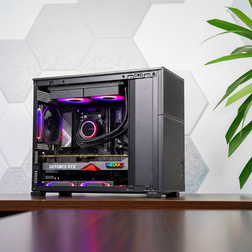 ส่งทันที Jonsbo D32 STD ฺBlack MicroATX Media Z Computer Case เล็กเตี้ย หรู รับการ์ดจอ3พัดลม ชุดน้ำ2