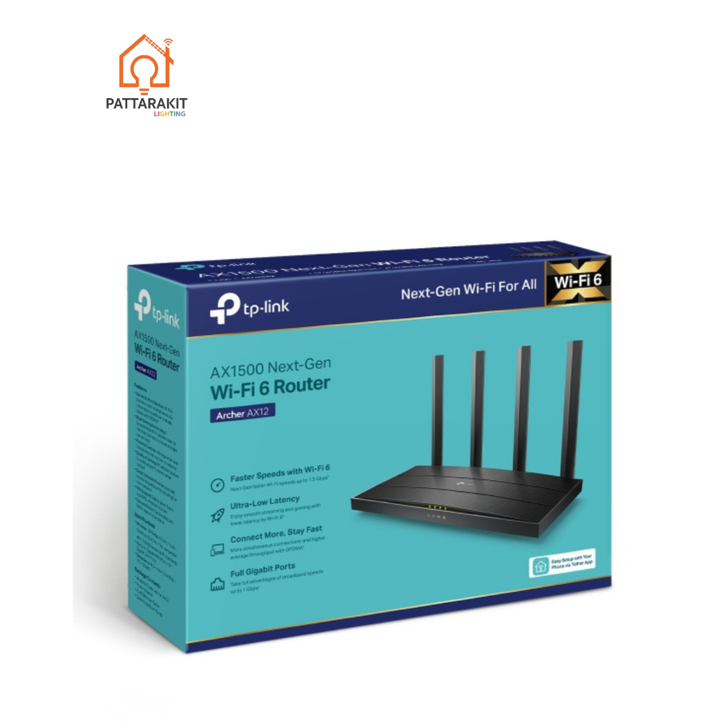 Archer AX12 AX1500 / Dual-Band Wi-Fi 6 Rounter / TP LINK