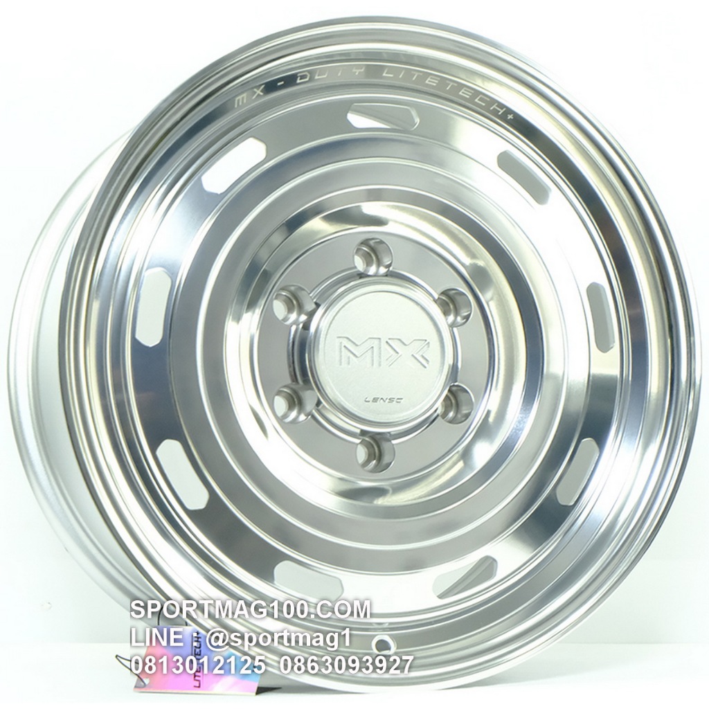 ล้อแม็กซ์ Lenso MX DUTY LITETECH+ ขอบ17นิ้ว 6รู139.7 สีปัดหน้าเงา กว้าง8.5นิ้ว Offset20 [22609]