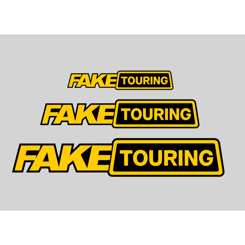สติ๊กเกอร์ FAKE TOURING (สะท้อนแสง)