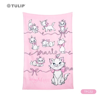Tulip Fleece ผ้าห่มฟลีซ Disney Marie ลายแมวมารี สีชมพู TFG32 ลิขสิทธิ์แท้ ผ้าห่มขนแกะเทียม นุ่ม อุ่น น้ำหนักเบา