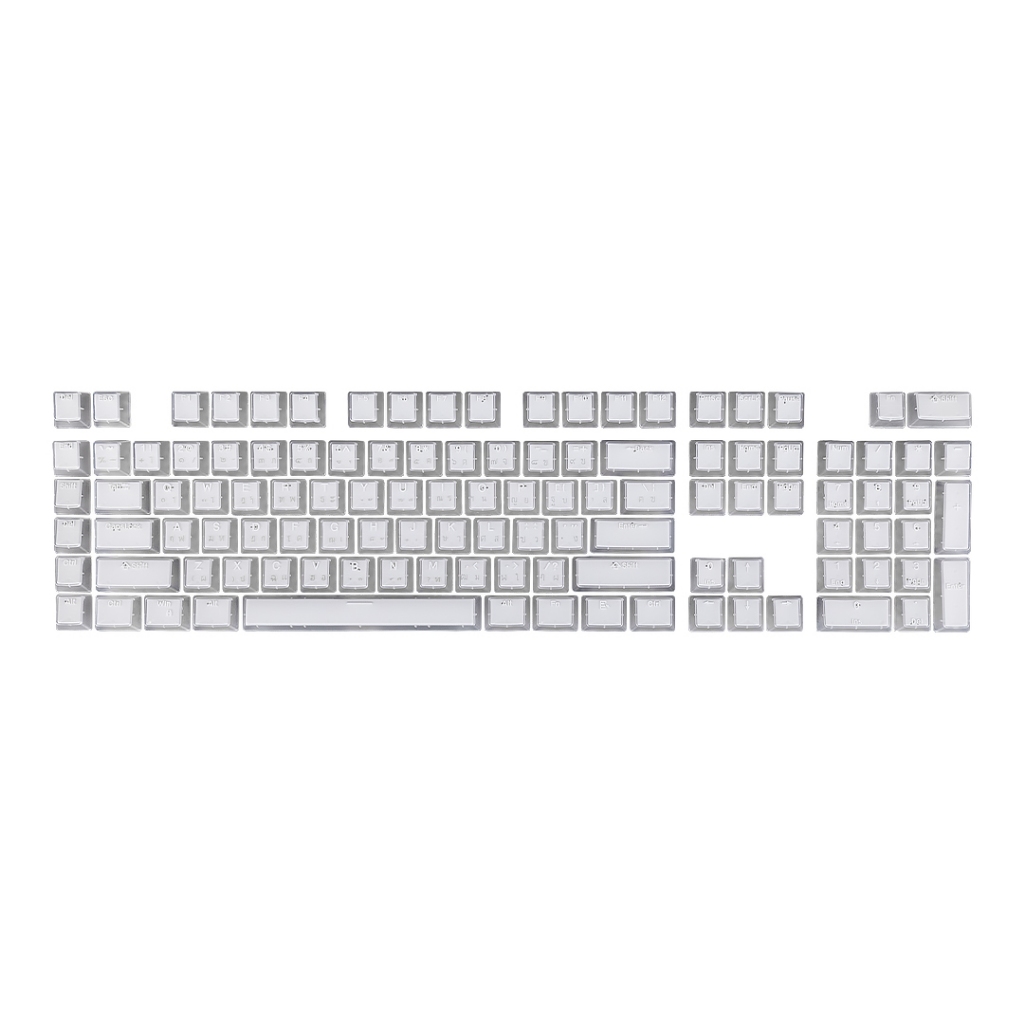 EGA MGKC7 KeyCaps 104Keys วัสดุ ABS และ PC คีย์แคปแป้นไทย อังกฤษ ปุ่มแบบพุดดิ้ง ไฟลอดด้านข้าง