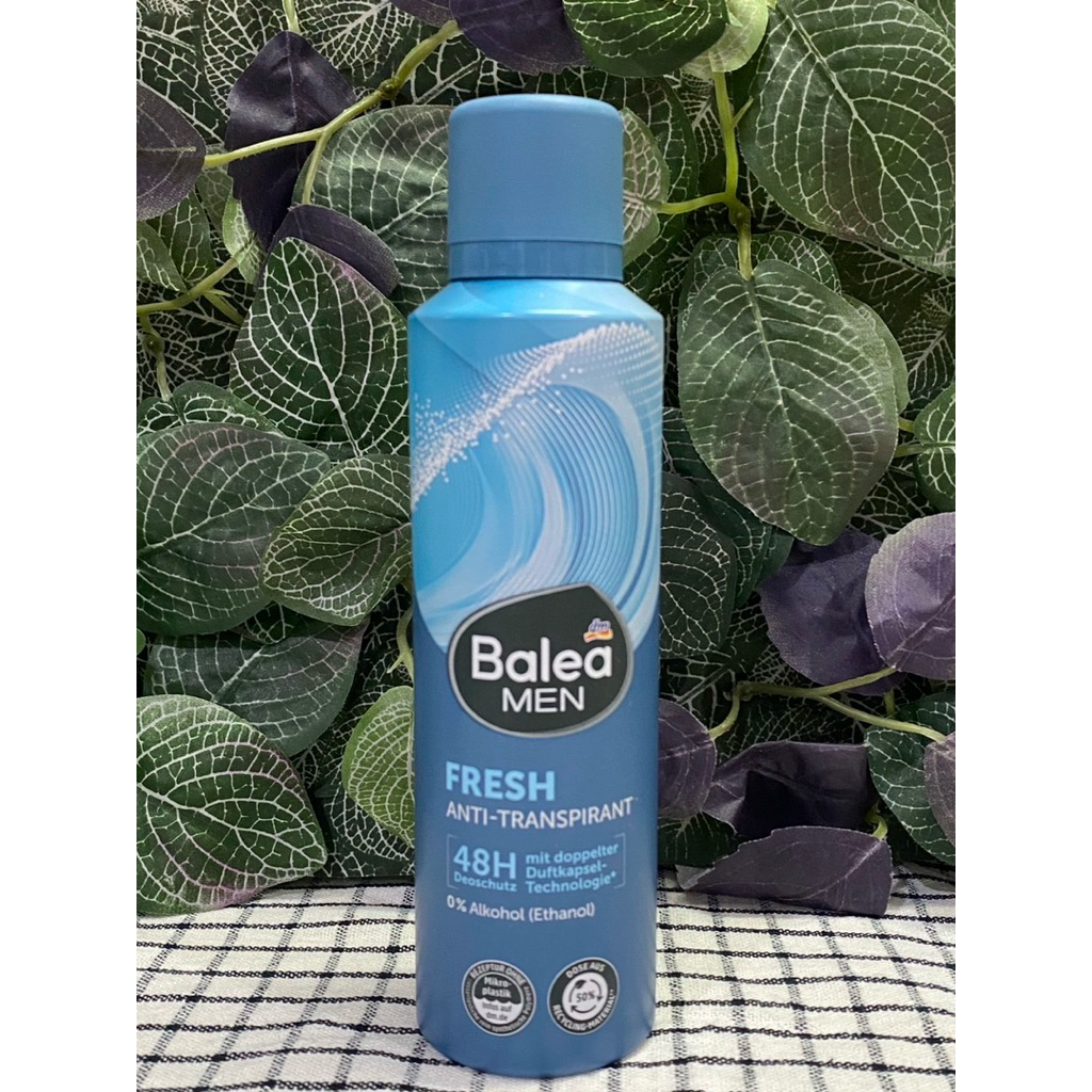 Balea MEN Antitranspirant Deospray Fresh, 200 ml สเปรย์ระงับกลิ่นกายนำเข้าเยอรมันสำหรับผู้ชาย