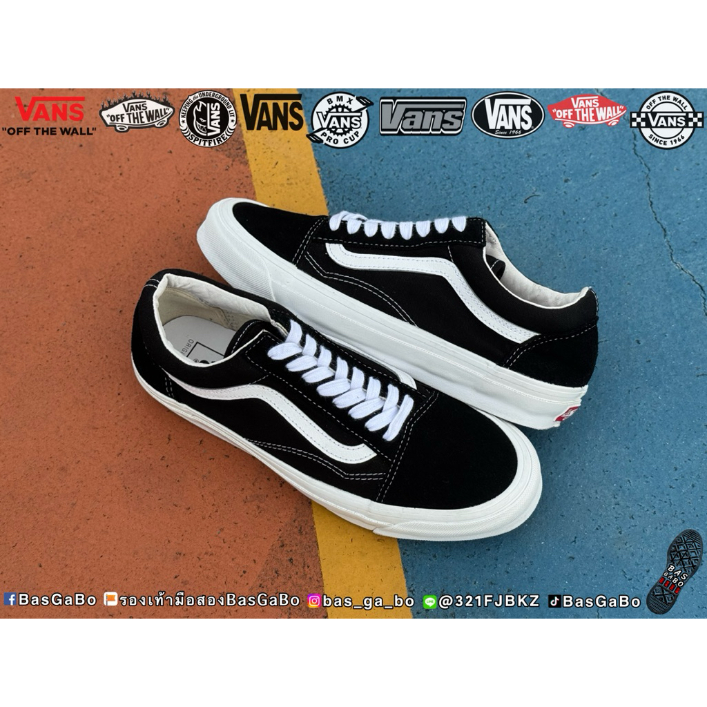 VANS VAULT OG OLD SKOOL LX BLACK รองเท้ามือสอง รับประกันแท้ รองเท้าVansมือสอง รองเท้าVans Vansมือสอง