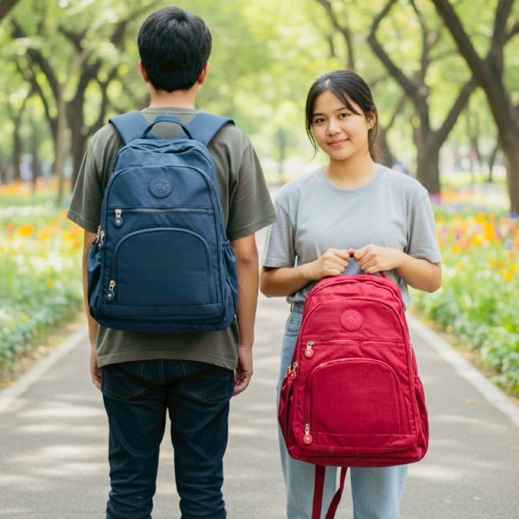 🎒กระเป๋าเป้สะพายหลัง ใบใหญ่ ลิงค์คับ LINGKUB รุ่น : KB-2342 มีหลายสี ✔️