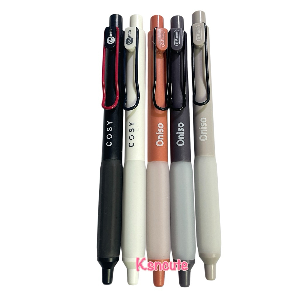 ปากกา เจล oniso ลูกลื่น 2ชั้น cosy / gel pen หมึกน้ำเงิน