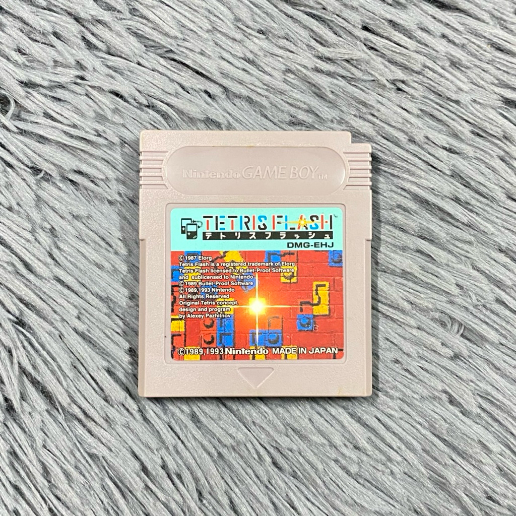 (แถมกล่องใส่) ตลับแท้เครื่อง Gameboy เกมส์ Tetris Flash โซน 🇯🇵 ตลับสภาพดี เปิดติดง่าย