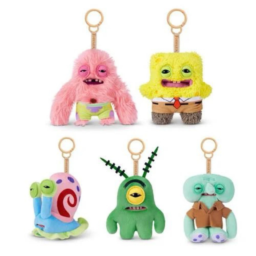 พร้อมส่ง/ส่งด่วน🇹🇭🔥 🪼 🌊Fuggler SpongeBob 🐡 🏖️ พวงกุญแจFuggler