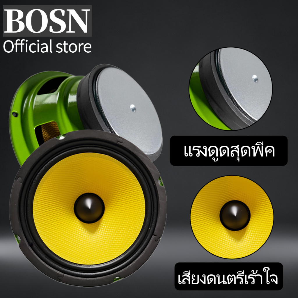 BOSN ลำโพง เสียงกลาง ดอก 6.5นิ้ว NG-688 แม่เหล็ก 100x15มม วอยซ์ 25.5มม 4โอห์ม ลำโพงติดเครื่องยนต์ - รูปที่ 4